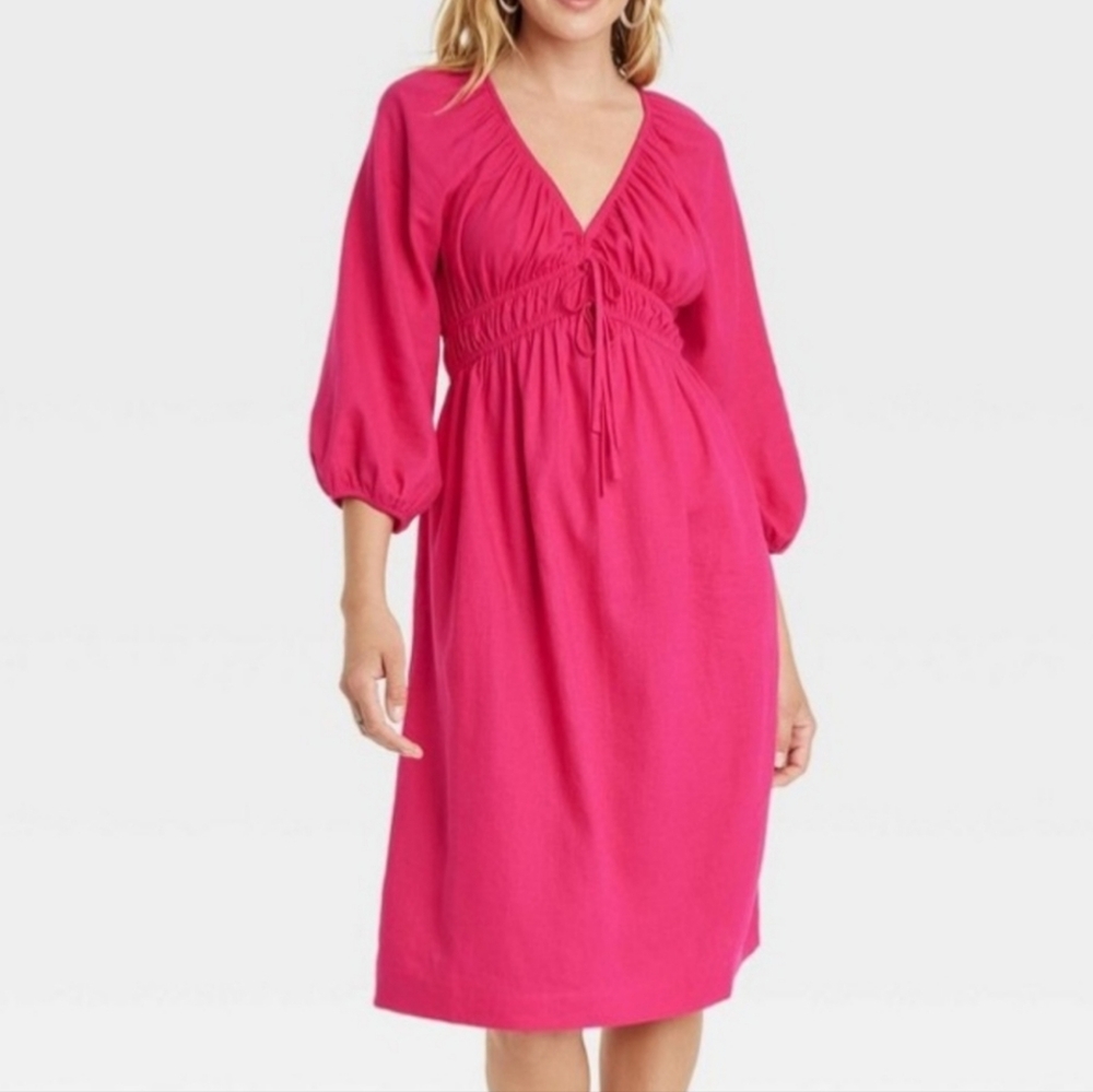 Nwt universal thread pink midi dress